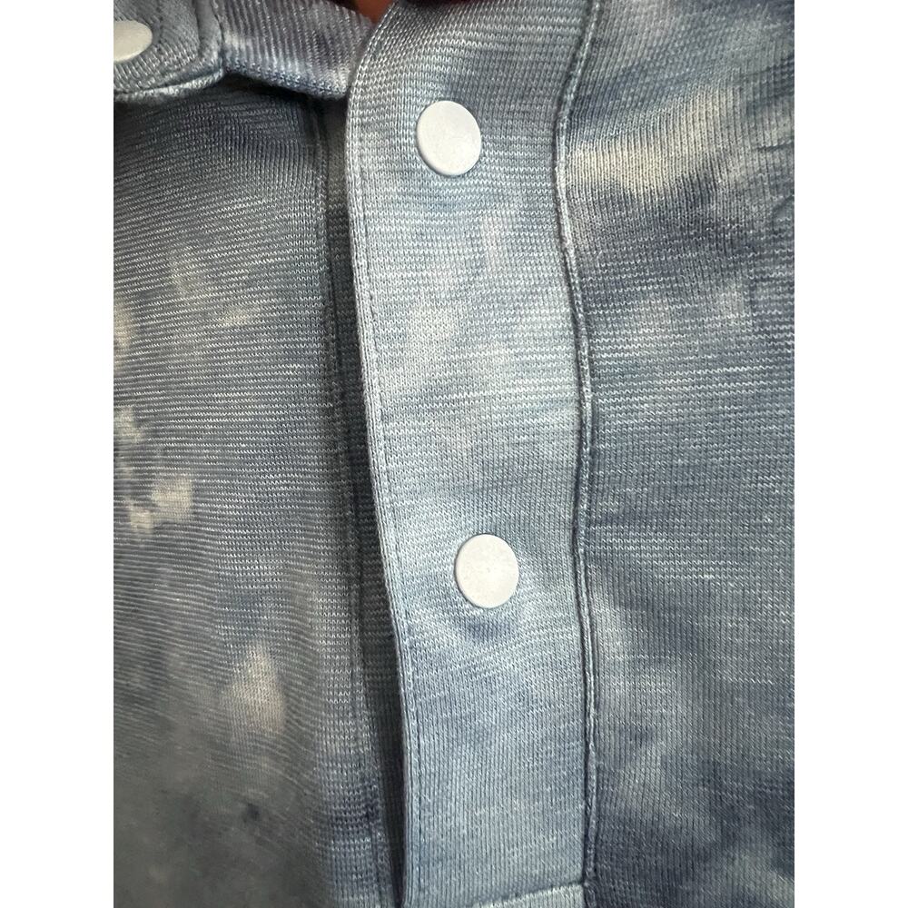 LULULEMON Heathered Iron Blue Evolution Performance Polo Golf Shirt - Picture 4 of 8